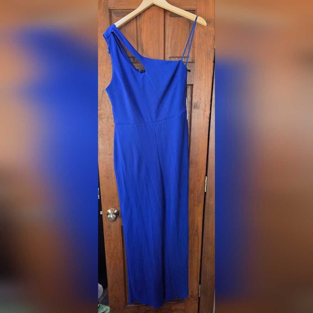 Vibrant Blue One Sholder Jumpsuit